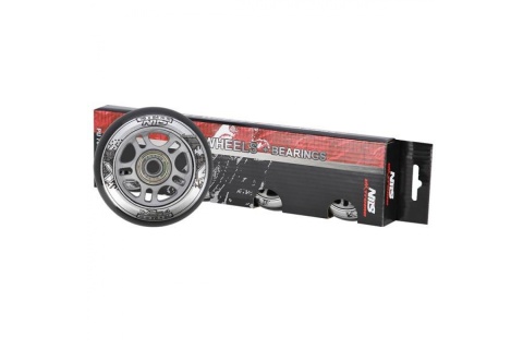 KÓŁKA DO ROLEK PU 76X24 82A 4 SZT + ABEC-9 8 SZT /NILS