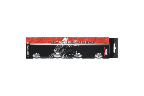 KÓŁKA DO ROLEK PU 76X24 82A 4 SZT + ABEC-9 8 SZT /NILS