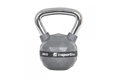 HANTLA KETTLEBELL GUMOWANA PU 20KG /INSPORTLINE