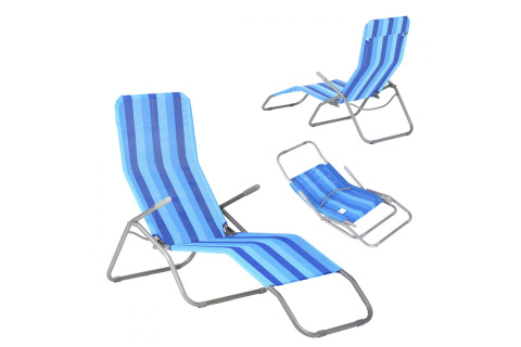 FOTEL LEŻAK OGRODOWY PLAŻOWY NC3017-BL /NILS FOTEL LEŻAK OGRODOWY PLAŻOWY NC3017-BL /NILS