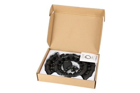 HULA HOP Z WYPUSTKAMI I OBCIĄŻNIKIEM HHW01-BLK 45CM /HMS