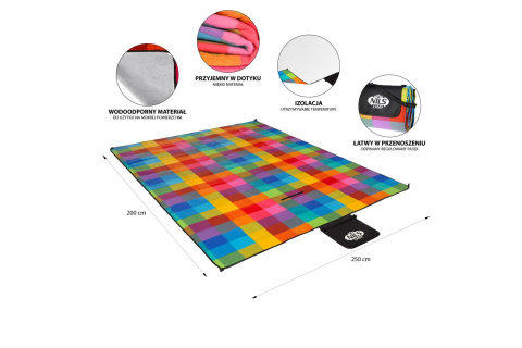 KOC PIKNIKOWY NC2221 MULTI 250X200CM /NILS