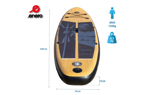 DESKA DO PŁYWANIA SUP 320X76X15CM 145KG /ENERO