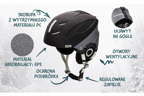 KASK NARCIARSKI LUMI ROZM. L 58-61CM /METEOR KASK NARCIARSKI LUMI ROZM. L 58-61CM /METEOR