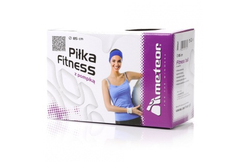 PIŁKA DO ĆWICZEŃ FITNESS Z POMPKĄ S40150 85CM /METEOR