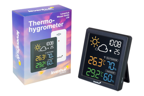 TERMOHIGROMETR WEZZER BASE L80 /LEVENHUK TERMOHIGROMETR WEZZER BASE L80 /LEVENHUK