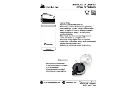 BIDON SPORTOWY DGN 500ML /METEOR