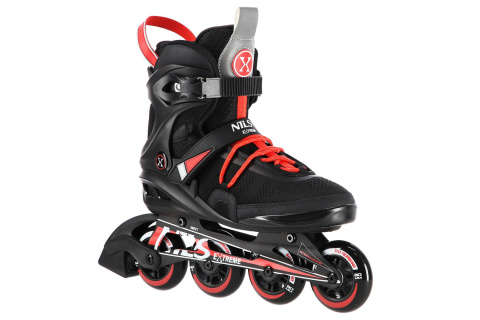 ŁYŻWOROLKI NA14124 BLK ROZM. 43 /NILS