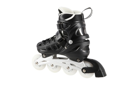 ŁYŻWOROLKI REGULOWANE 4W1 NH10905 BLK ROZM. S (31-34) /NILS