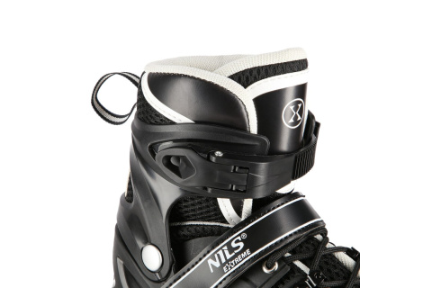 ŁYŻWOROLKI REGULOWANE 4W1 NH10905 BLK ROZM. S (31-34) /NILS