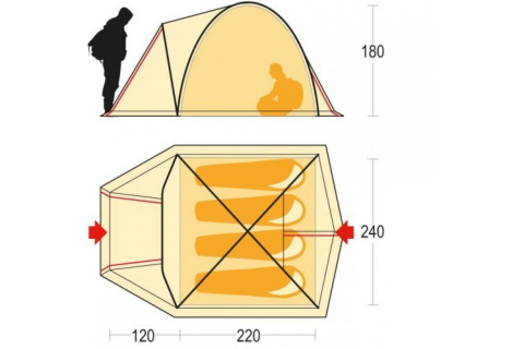 NAMIOT 4-OSOBOWY TENERE 4 /FERRINO NAMIOT 4-OSOBOWY TENERE 4 /FERRINO