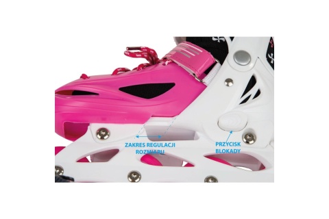 ŁYŻWOROLKI 4W1 30-33 RÓŻOWE /ENERO