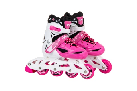 ŁYŻWOROLKI 4W1 30-33 RÓŻOWE /ENERO