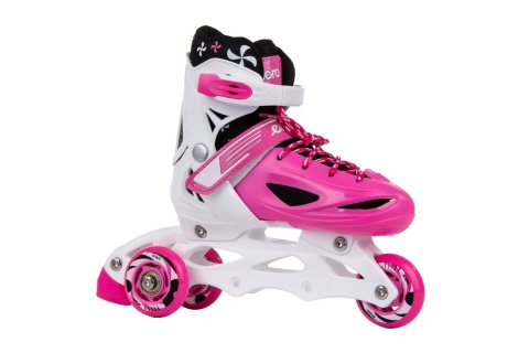 ŁYŻWOROLKI 4W1 30-33 RÓŻOWE /ENERO