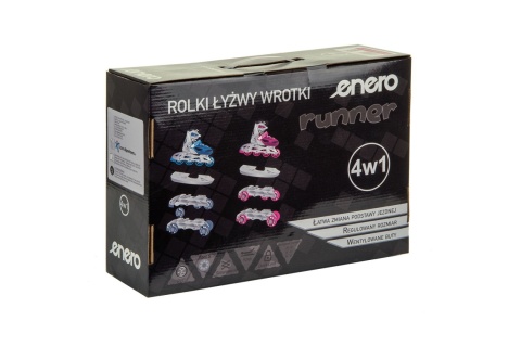 ŁYŻWOROLKI 4W1 30-33 RÓŻOWE /ENERO