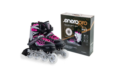 ŁYŻWOROLKI 4W1 LED 30-33 /ENERO PRO