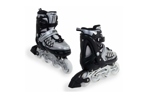 ŁYŻWOROLKI 4W1 LED 30-33 SZARE /ENERO PRO