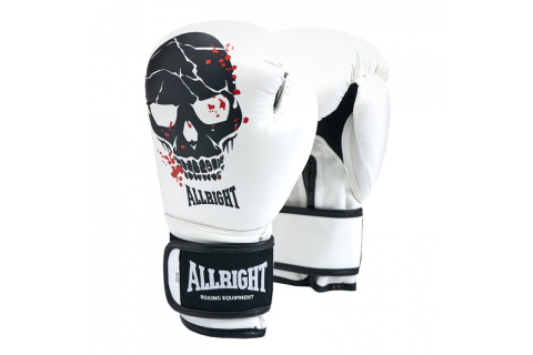 RĘKAWICE BOKSERSKIE PU SKULL 12OZ /ALLRIGHT