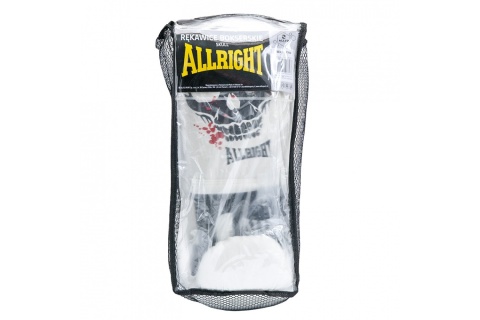 RĘKAWICE BOKSERSKIE PU SKULL 12OZ /ALLRIGHT