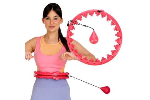 HULA HOP Z OBCIĄŻNIKIEM FH01 RED /HMS HULA HOP Z OBCIĄŻNIKIEM FH01 RED /HMS