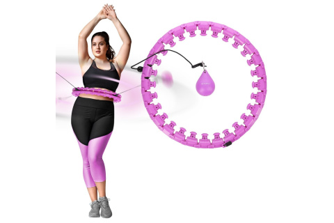 ZESTAW HULA HOP PLUS SIZE HHW12 VIOLET + PAS BR163 /HMS ZESTAW HULA HOP PLUS SIZE HHW12 VIOLET + PAS BR163 /HMS