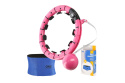 ZESTAW HULA HOP REGULOWANY FH07 PINK + PAS BR125 /ONE FITNESS