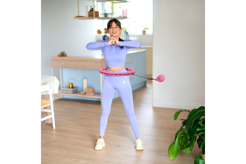 HULA HOP Z WYPUSTKAMI I OBCIĄŻNIKIEM OHA02 P /ONE FITNESS HULA HOP Z WYPUSTKAMI I OBCIĄŻNIKIEM OHA02 P /ONE FITNESS