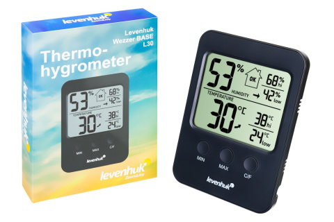 TERMOHIGROMETR WEZZER BASE L30 /LEVENHUK TERMOHIGROMETR WEZZER BASE L30 /LEVENHUK