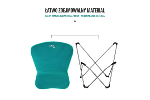 KRZESŁO TURYSTYCZNE ZIELONE NC3051 /NILS CAMP