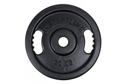 OBCIĄŻENIE ŻELIWNE TALERZ 50 MM CASTBLACK 20 KG /INSPORTLINE