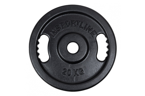 OBCIĄŻENIE ŻELIWNE TALERZ 50 MM CASTBLACK 20 KG /INSPORTLINE OBCIĄŻENIE ŻELIWNE TALERZ 50 MM CASTBLACK 20 KG /INSPORTLINE