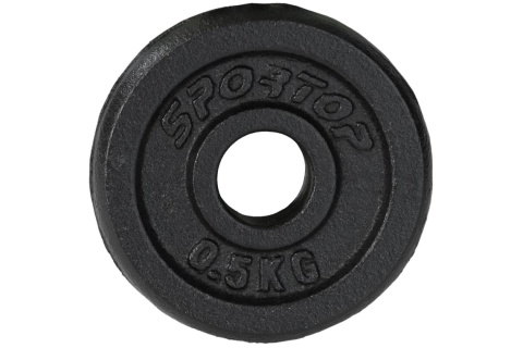 OBCIĄŻENIE ŻELIWNE FI26,5 0,5KG BLK /ENERO