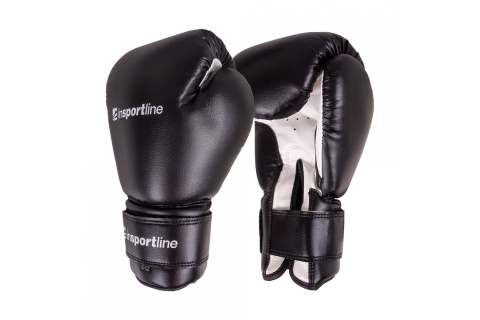 RĘKAWICE BOKSERSKIE METROJACK CZARNO-BIAŁY, ROZM. 4 OZ /INSPORTLINE