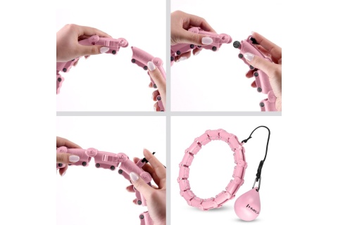 HULA HOP Z WYPUSTKAMI I OBCIĄŻNIKIEM PLUS SIZE HHW11 /HMS