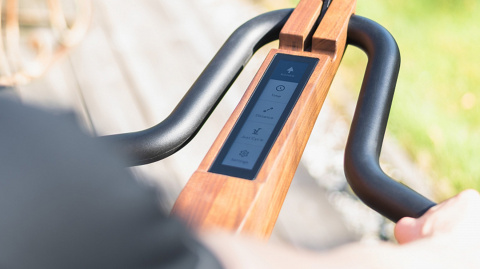 ROWER STACJONARNY BIKE V2 CLASSIC ORZECH Z MONITOREM /NOHRD