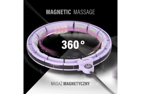 HULA HOP Z MAGNESAMI I OBCIĄŻNIKIEM HHM13 V /HMS