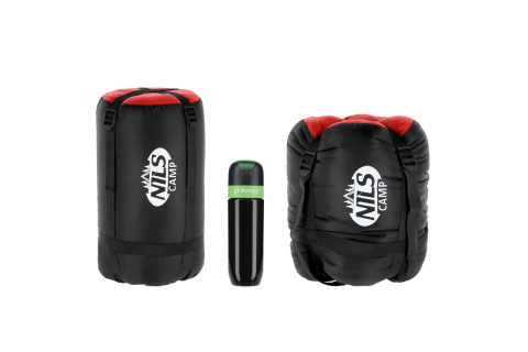 ŚPIWÓR CZARNO-CZERWONY NC2012 /NILS CAMP