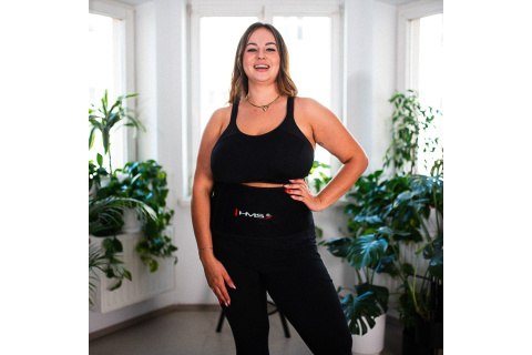 PAS WYSZCZUPLAJĄCY BLACK PLUS SIZE BR163 /HMS PAS WYSZCZUPLAJĄCY BLACK PLUS SIZE BR163 /HMS