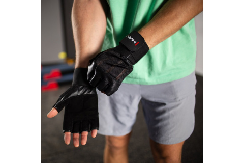 RĘKAWICZKI NA SIŁOWNIĘ RST04 BLACK ROZM. M /HMS