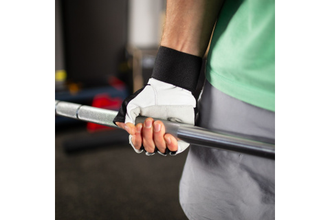 RĘKAWICZKI NA SIŁOWNIĘ RST04 WHITE-BLACK ROZM. L /HMS