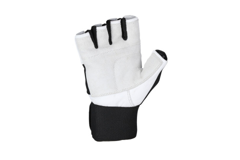 RĘKAWICZKI NA SIŁOWNIĘ RST04 WHITE-BLACK ROZM. XXL /HMS
