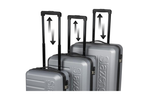 ZESTAW 3 WALIZEK 18, 22, 26 CALE SREBERNY /SLAZENGER