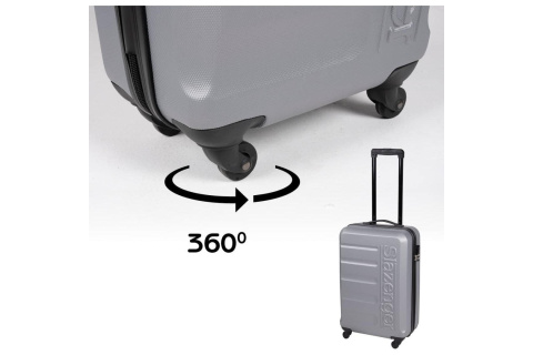 ZESTAW 3 WALIZEK 18, 22, 26 CALE SREBERNY /SLAZENGER