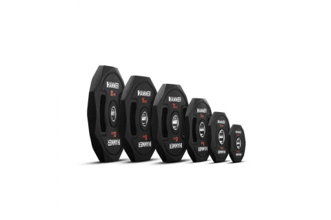 OBCIĄŻENIE GUMOWANE OLIMPIJSKIE OCTAGON 50 MM 10 KG /HAMMER OBCIĄŻENIE GUMOWANE OLIMPIJSKIE OCTAGON 50 MM 10 KG /HAMMER