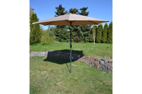 PARASOL OGRODOWY 300CM SKŁADANY BEŻOWY /SASKA GARDEN PARASOL OGRODOWY 300CM SKŁADANY BEŻOWY /SASKA GARDEN