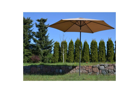 PARASOL OGRODOWY 300CM SKŁADANY BEŻOWY /SASKA GARDEN PARASOL OGRODOWY 300CM SKŁADANY BEŻOWY /SASKA GARDEN