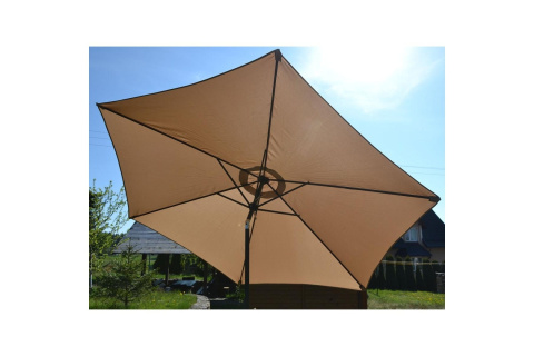 PARASOL OGRODOWY 300CM SKŁADANY BEŻOWY /SASKA GARDEN PARASOL OGRODOWY 300CM SKŁADANY BEŻOWY /SASKA GARDEN
