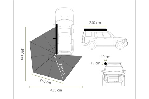 MARKIZA SAMOCHODOWA WING 270 L /OFFLANDER MARKIZA SAMOCHODOWA WING 270 L /OFFLANDER