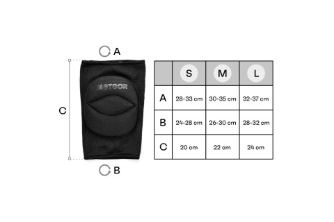 NAKOLANNIKI SIATKARSKIE ROZM. S CZARNE /METEOR