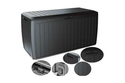 SKRZYNIA OGRODOWA 290L BOXE BOARD ANTRACYT /PROSPERPLAST SKRZYNIA OGRODOWA 290L BOXE BOARD ANTRACYT /PROSPERPLAST
